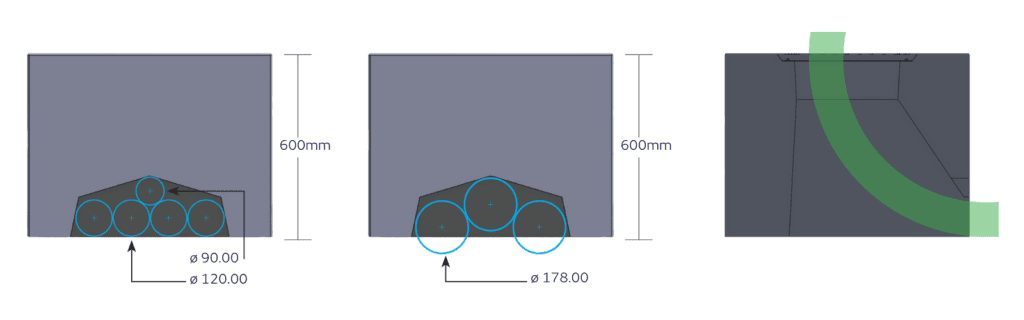 Dimensions - Technical Drawings of B800 / DC Base EV Block