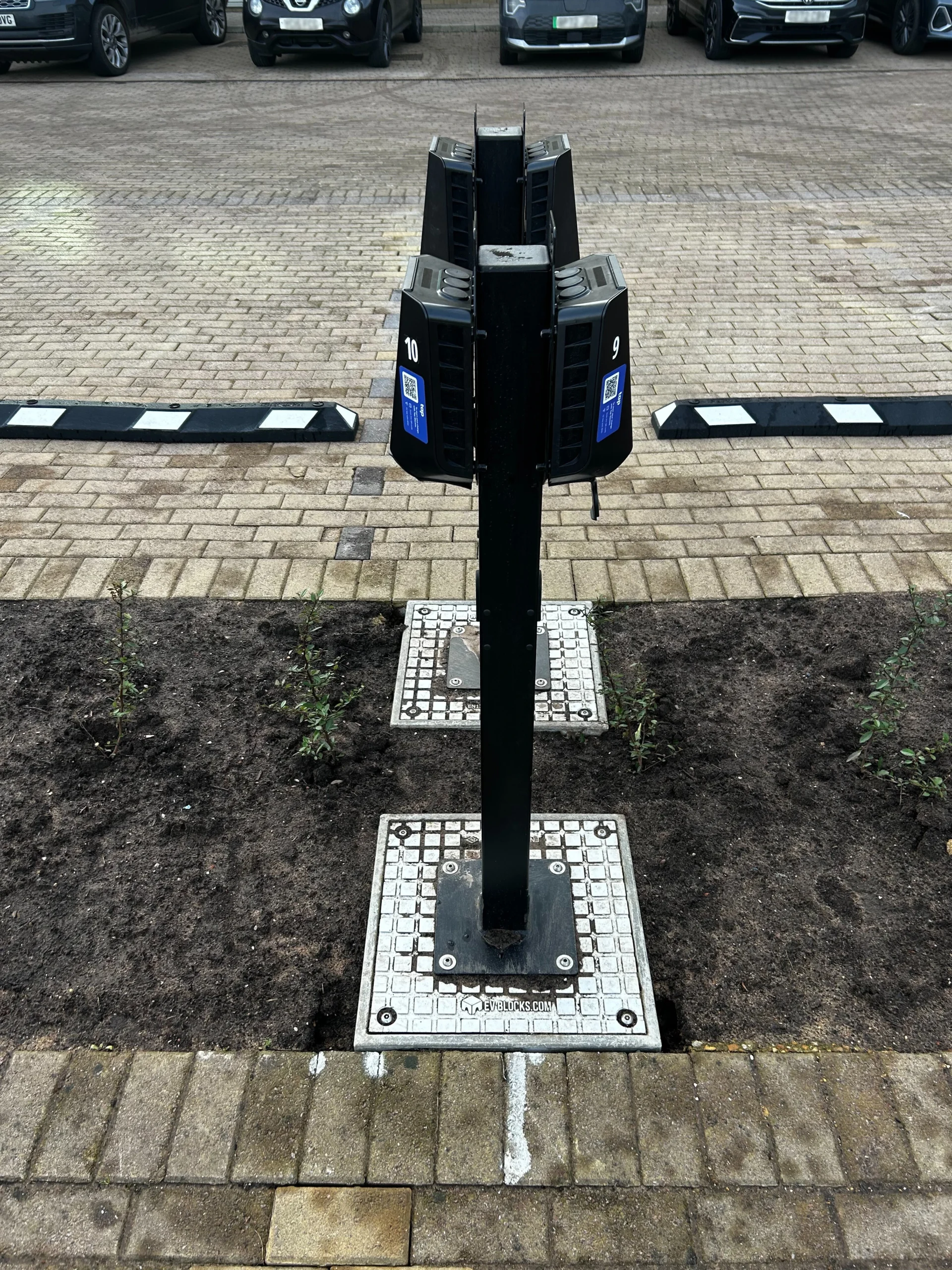 Easee EV Chargers Mounted on B500+ EV Block - Installed by Blounts Electrical Services